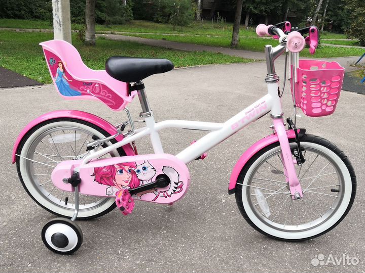 Детский велосипед btwin 16 от 4-5 до 6-7 лет