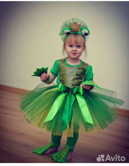 Новогодний костюм. Костюм лягушки