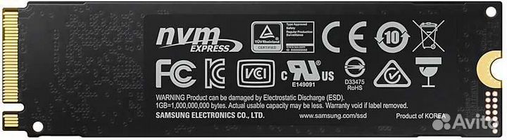 SSD накопитель Samsung 1TB (M2, NVMe) - новый