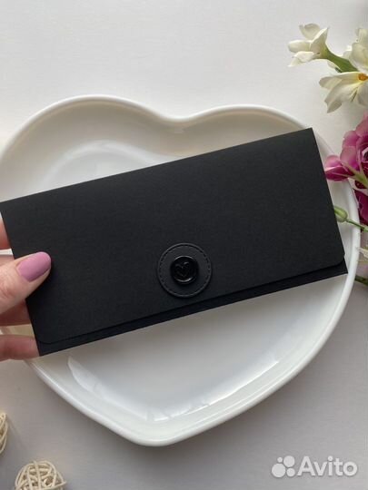 Конверт для денег черный для мужчины