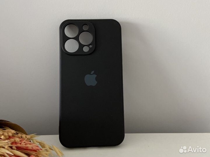 Чехол на айфон 13 pro силиконовый бампер чёрный