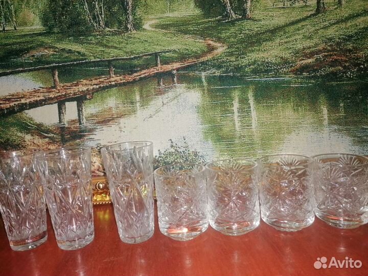 Хрустальные рюмки, кружки СССР