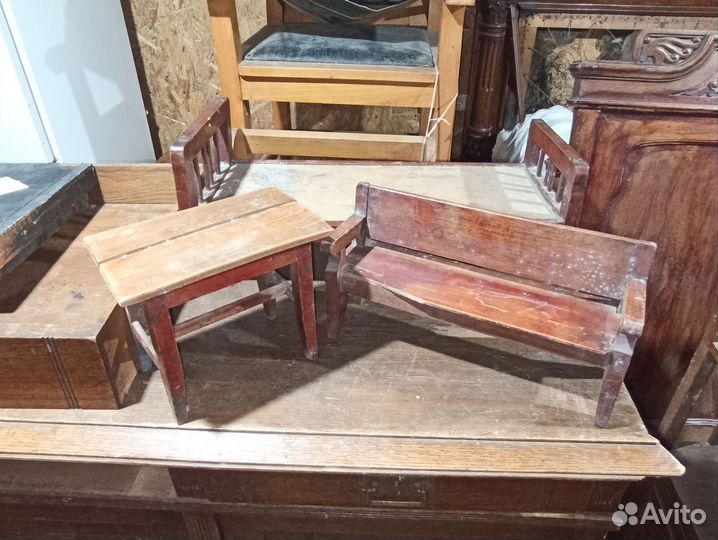 Антикварная кукольная мебель