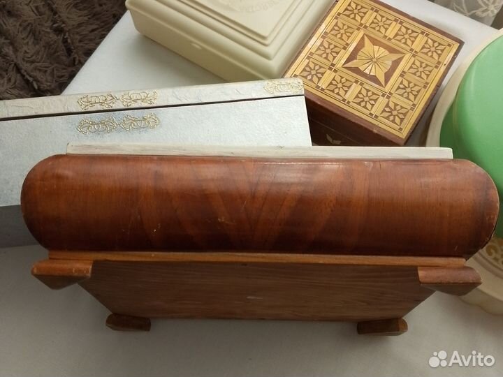 Шкатулки винтаж, дерево, карболит, декупаж