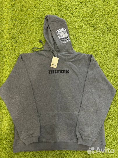 Vetements худи серый