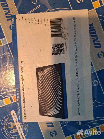 Набор рожковых ключей Unior