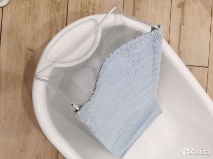 Ванночка с горкой+стульчик+круг для купания