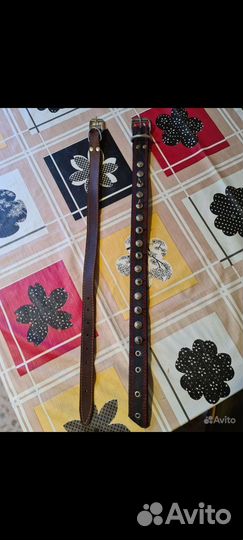 Кожаный Ошейник для средних собак