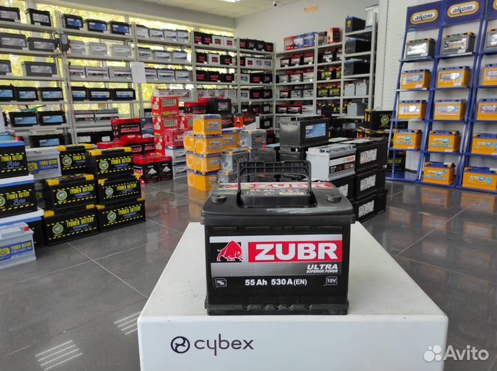 Аккумулятор 55Ач 530А Zubr (Exide) Ultra прямой