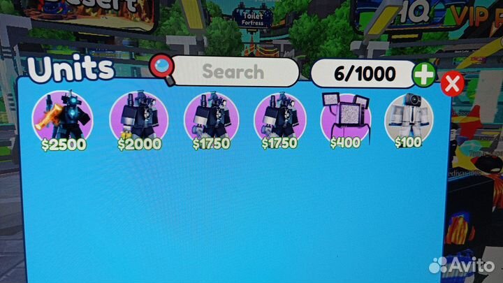 Продаю юнитов в Toilet Tower Defanse