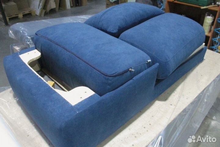 Диван угловой Льери Мини Velvet Blue