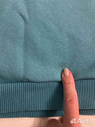 Укороченная толстовка Sinsay, бирюзовый цвет