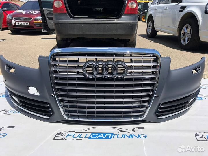 Бампер передний Audi A6 C6 a6c6 рестайл в сборе