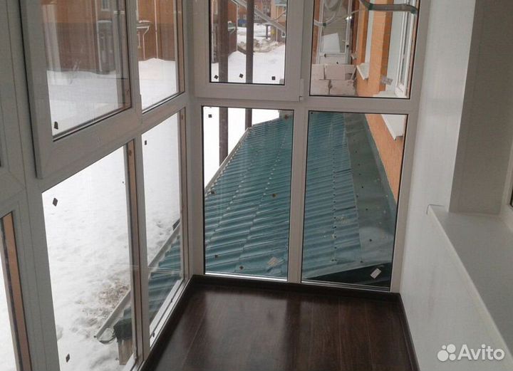 Остекление балконов и лоджий в рассрочку O6498