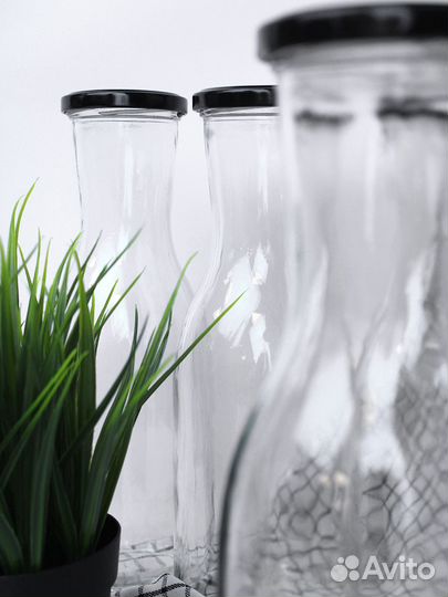 Стеклянные бутылки 1 л