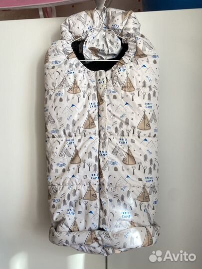 Зимний конверт в коляску leokid