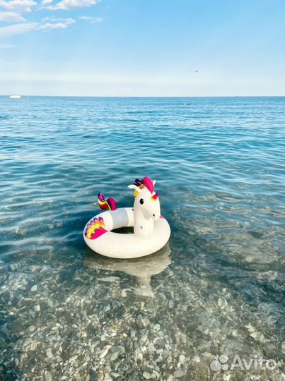 Надувной круг единорог