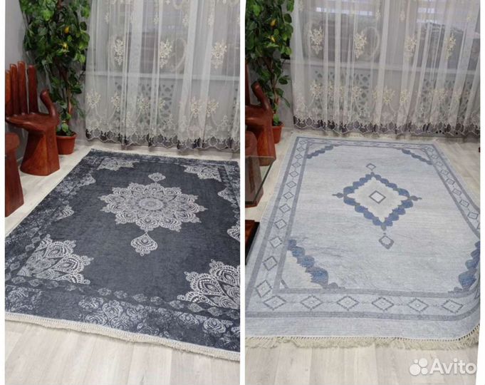Ковры современые безворсовые шелковые Турция