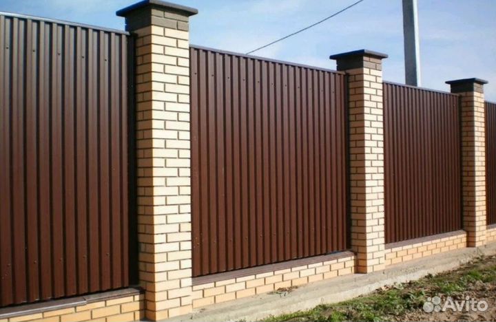 Забор из профнастила профессионально быстро