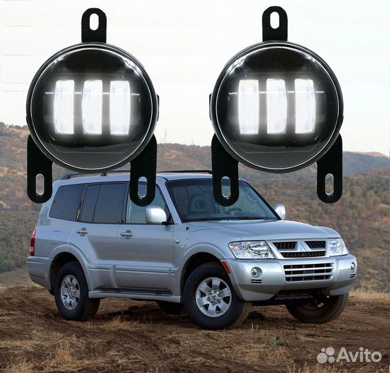 Светодиодные LED птф Pajero 3
