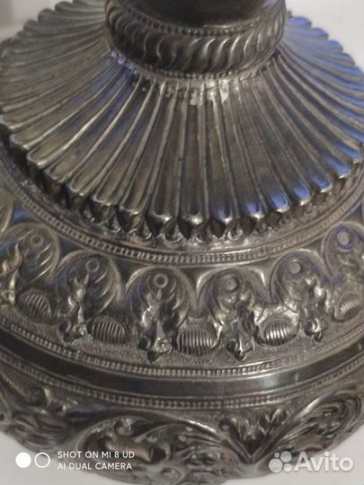 Поднос и кувшин серебро