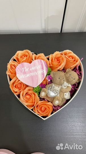 Букет мыльных роз на 14 февраля, день влюбленных