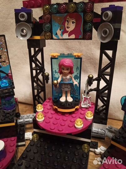 Lego friends Сцена поп-звезды 41105 + пляжный авто