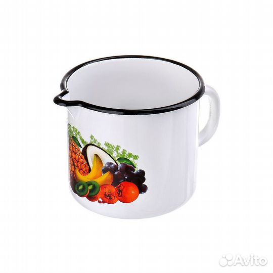 Кружка с носиком 1,0 л б/к Эквадор белый