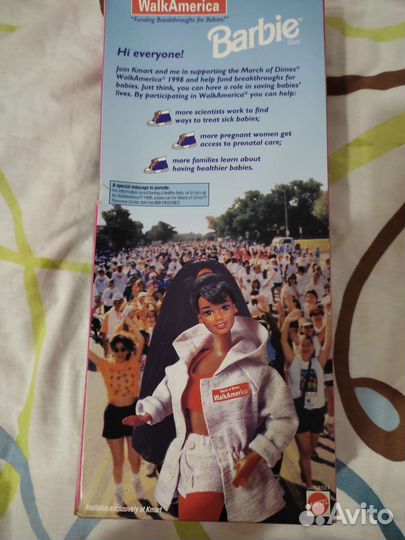 Барби walk America афроамериканка редкая