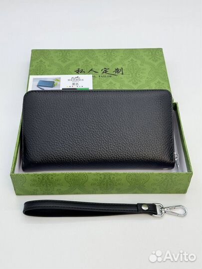 Портмоне мужское Hermes натуральная кожа