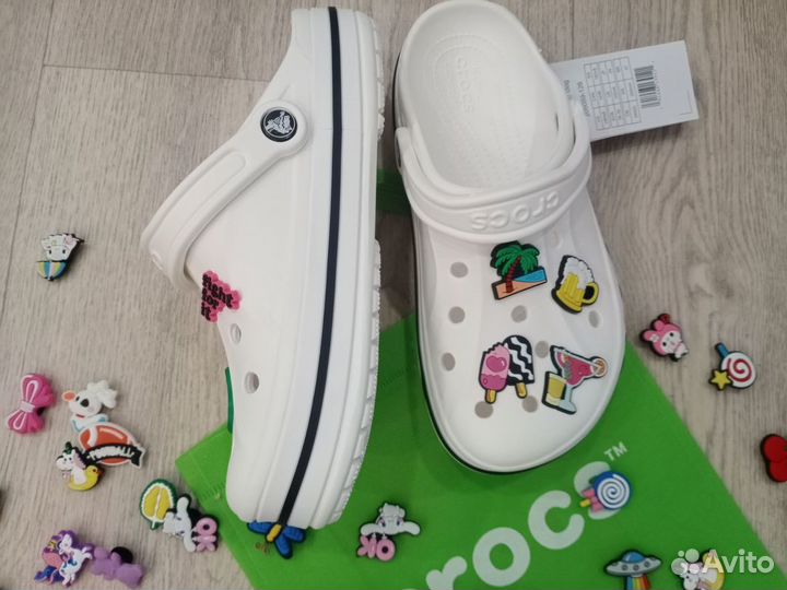 Crocs сабо новые белые 37, 38 размер