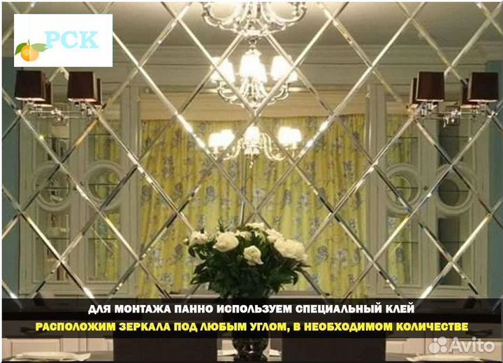 Зеркало панно