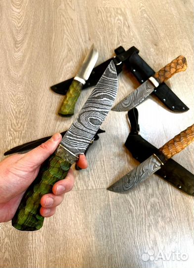 Нож кованный самодельный 110х18ш