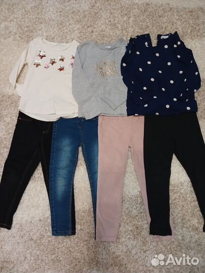 Пакет одежды на девочку 110-116