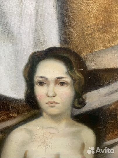 Обнаженная, масло, холст 90е г