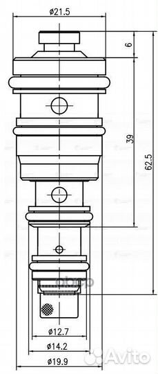 Клапан регулирующий компрессора кондиционера дл