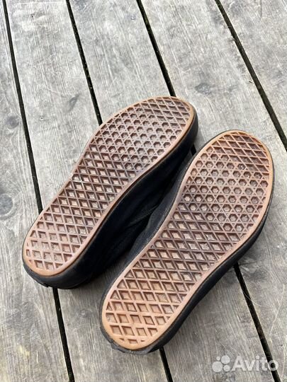 Слипоны vans черные замшевые 38 размер