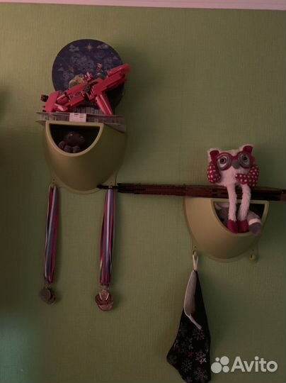 IKEA krokig полка навесная с крючками