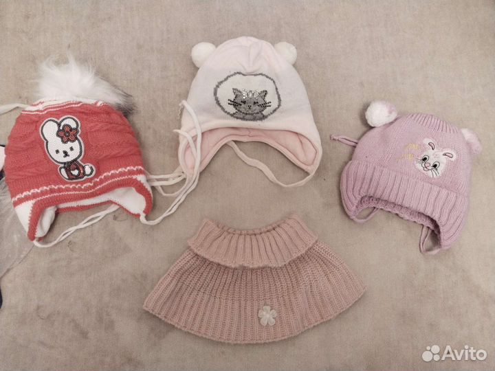 Шапка зимняя для девочки 46 48