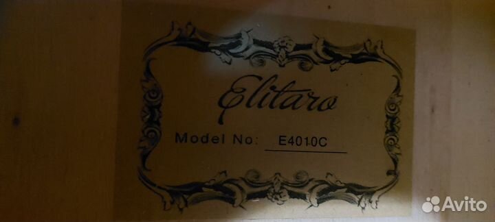 Акустическая гитара Elitaro черная