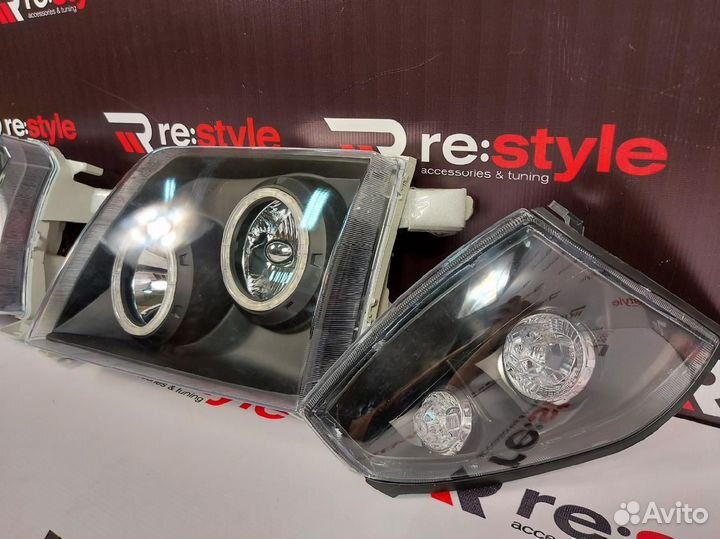 Фары Toyota Land Cruiser Prado 95 LED Темные R2293