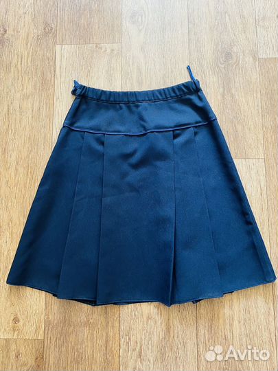 Жилетка с юбкой школьные синие