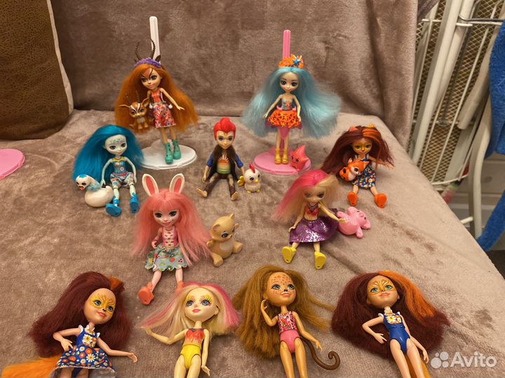 Куклы энчантималсмс питомцами 11 штук. Смотри