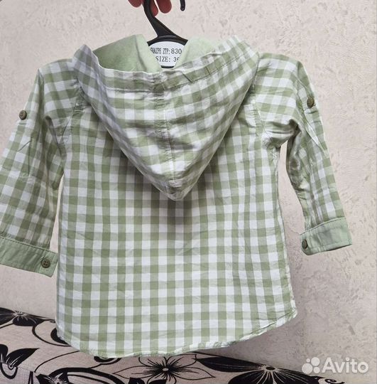 Рубашка в клетку детская