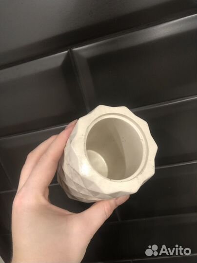 Стакан для зубных щеток гипсовый