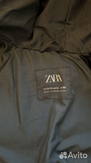 Куртка zara зара детская новая 80 р-р на 9-12 мес