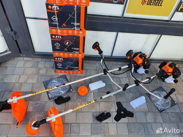 Бензокоса FTL, 52см3, 3л.с., разборной вал