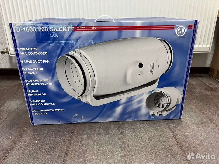 Канальный вентилятор silent TD 1000-200