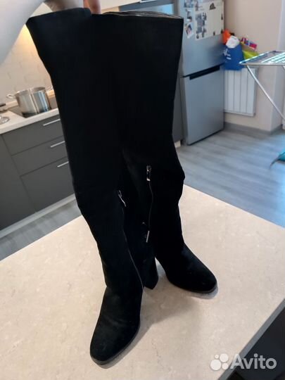 Сапоги ботфорты женские еврозима