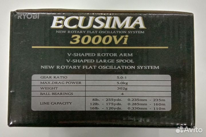 Катушка ryobi Ecusima 3000 VI